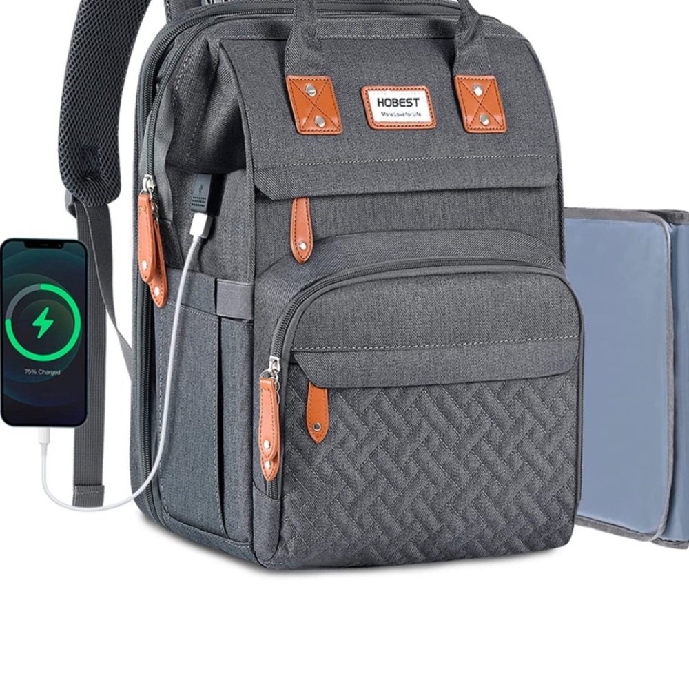 Back pack diaper bag.